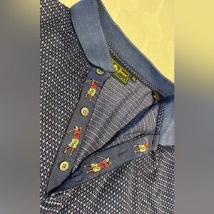 Vintage Bobby Jones Navy and Red Striped Polo